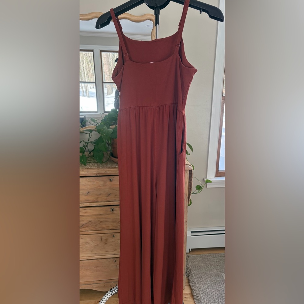 Old Navy Sleeveless jersey knit cami Jumpsuit cooper moon women’s M - Picture 10 of 11